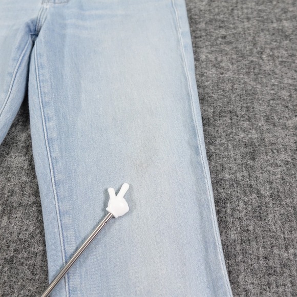 MOTHER The Insider Crop Step Fray Jeans Womens 25 Blue Denim Hold My Hand - Picture 16 of 16